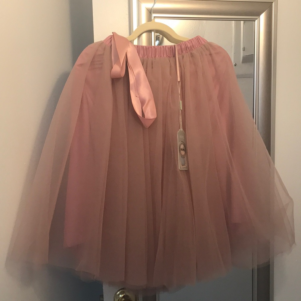 Blush Pink Tulle Skirt